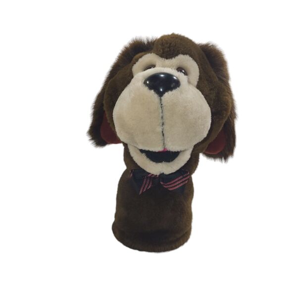 Vintage 24K Polar Puff Special Effects Plush Hand Puppet Puppy Dog Brown Hound - Picture 2 of 11